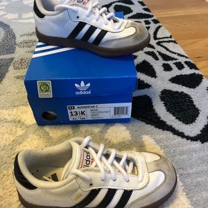 Adidas superstar sneakers, size 13